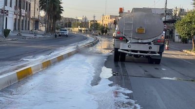 شەقامی 30 مەتری هەولێر شۆردرا و پوخت و خاوێن کرایەوە