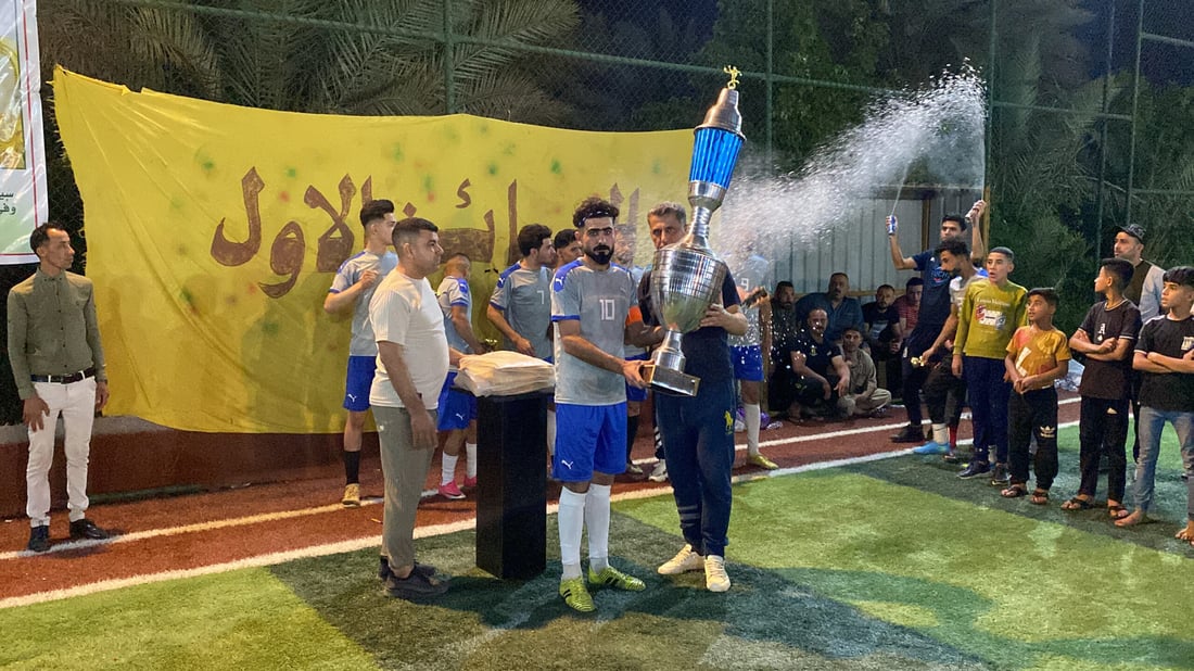 عيد غير سعيد لفريق “دعبلة” بنهائي كأس الشيخ “زعيان” للخماسي في هيت