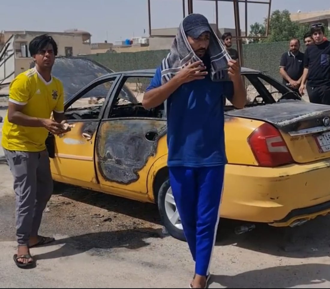 Samawah residents raise funds for taxi driver after car fire