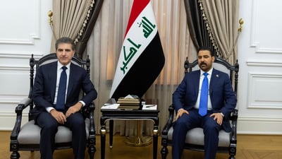 نيجيرفان بارزاني يبحث “مخاطر وتطور إقليمي” خلال لقاء الزيدي في بغداد