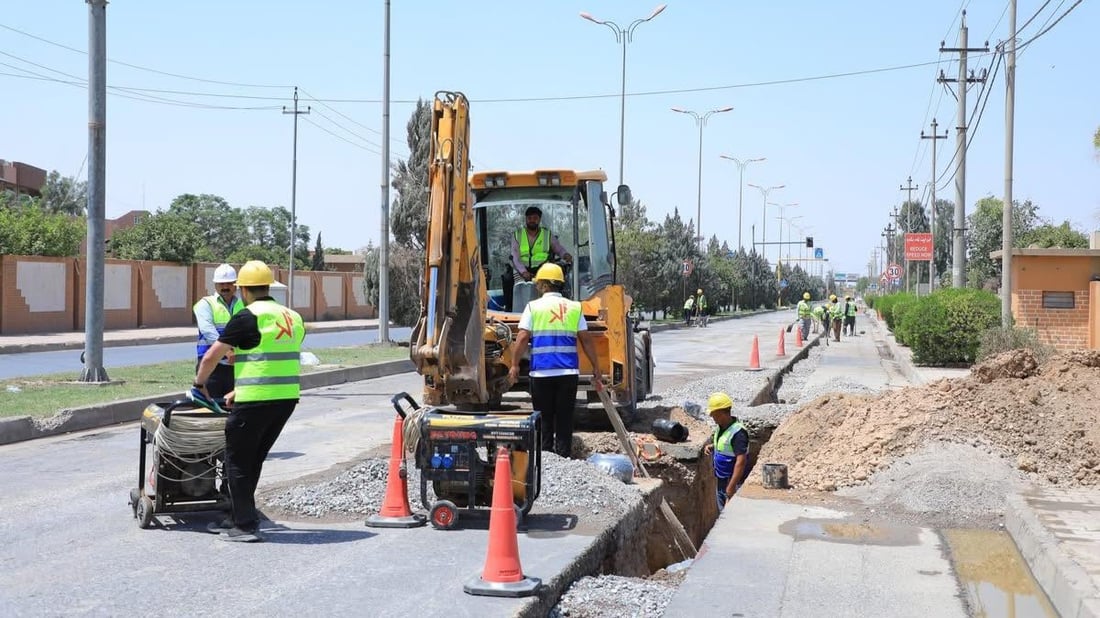 “81٪ـی كارەكانی پڕۆژەی ئاوی هەولێر لە سێ زۆن تەواو بووە”