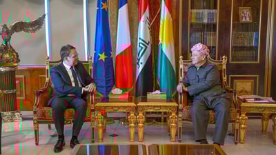 Barzani, French ambassador discuss Peshmerga ties, elections during meeting in Erbil