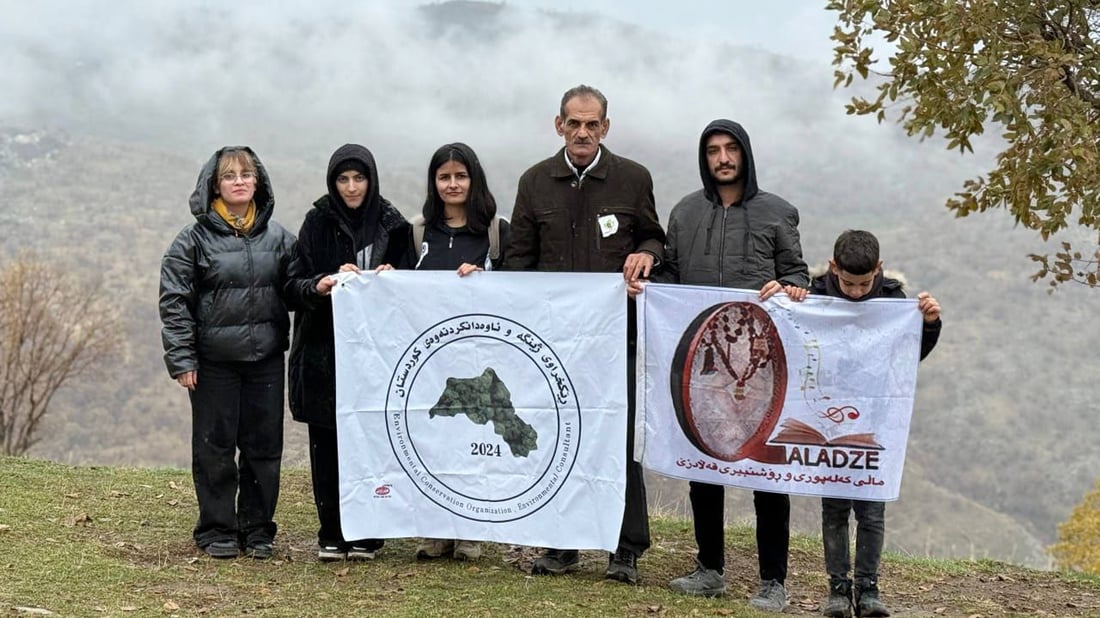 هه‌ڵمه‌تى ژینگه‌یی زاگرۆسانە گەیشتە‌ قەڵادزێ بەڕوو و قەزوان چێندران