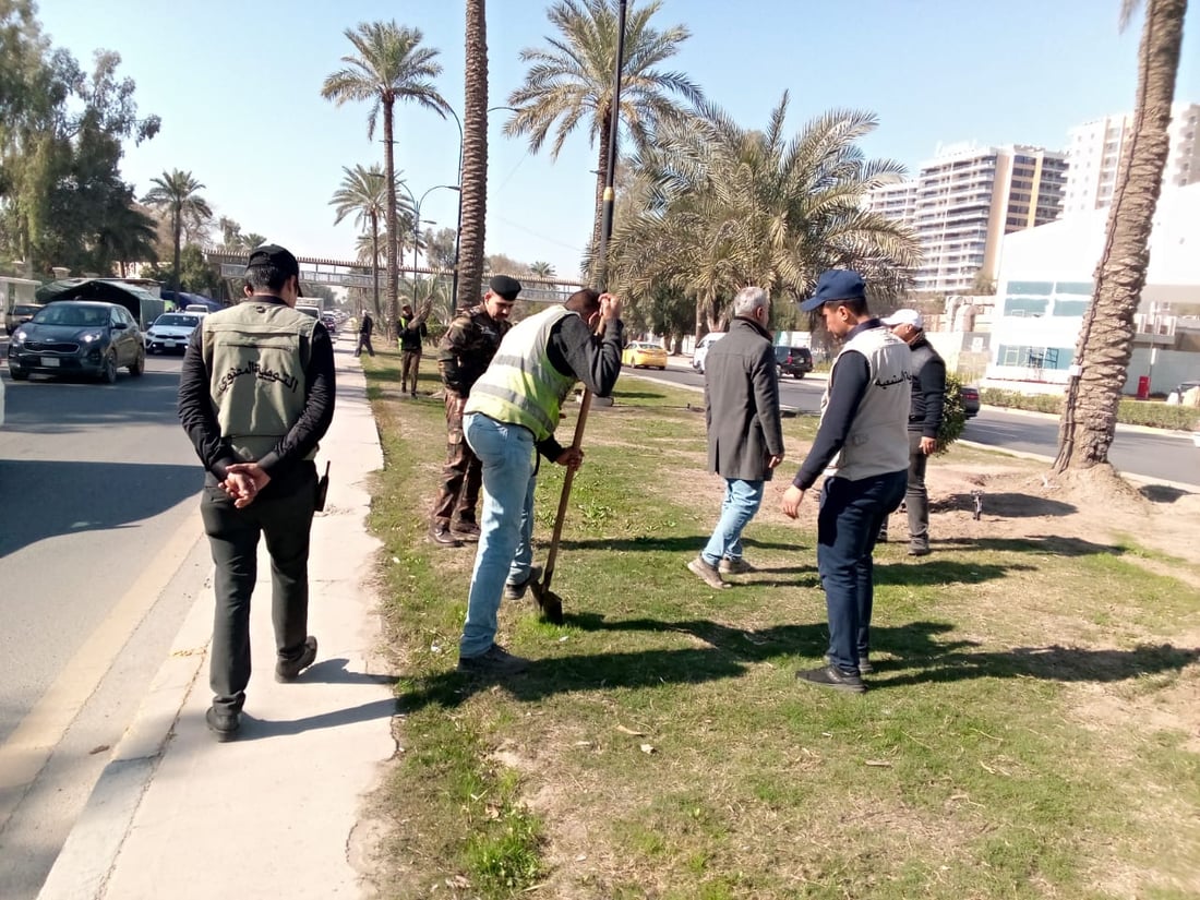 “وزارتنا تزرع” حملة تشجير تطلقها الداخلية في بغداد