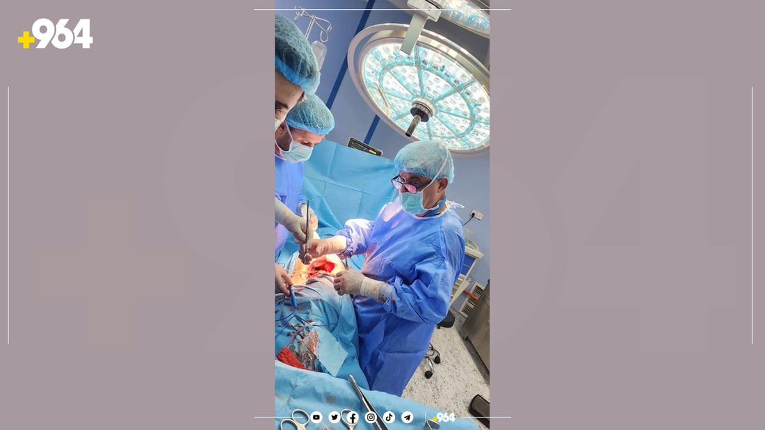 کیسێکی زیاتر لە حەوت کیلۆیی لەسەر گورچیلەی نەخۆشێک لابرا