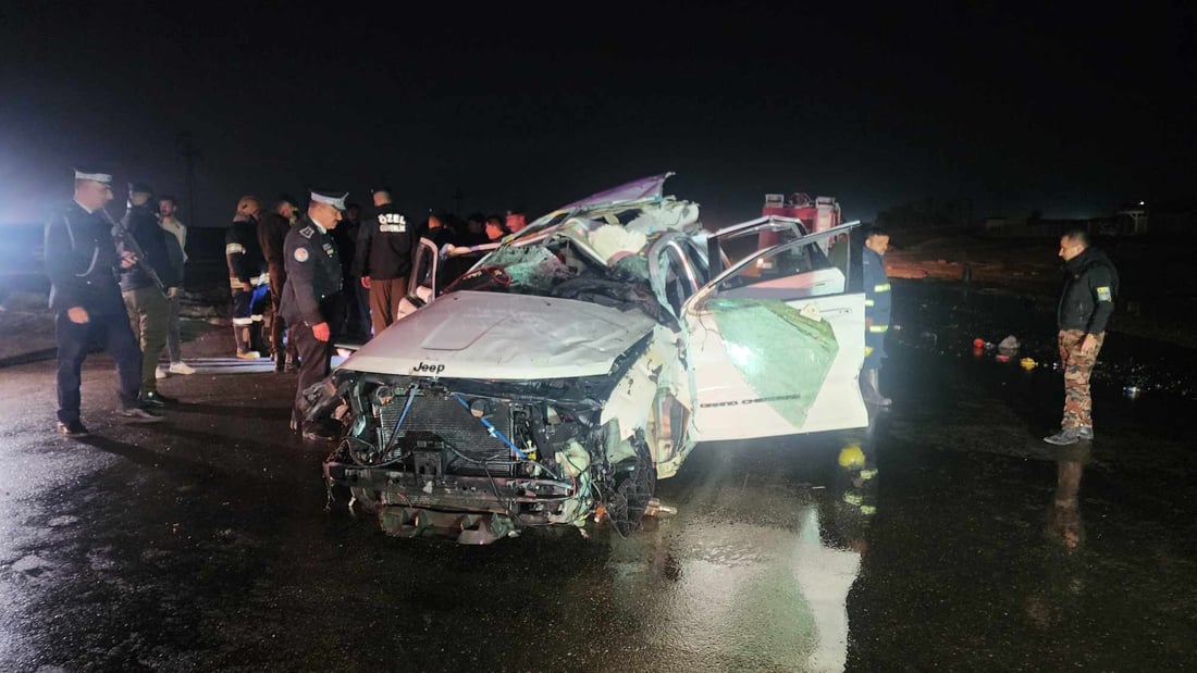 Four killed in high-speed crash near kirkuk