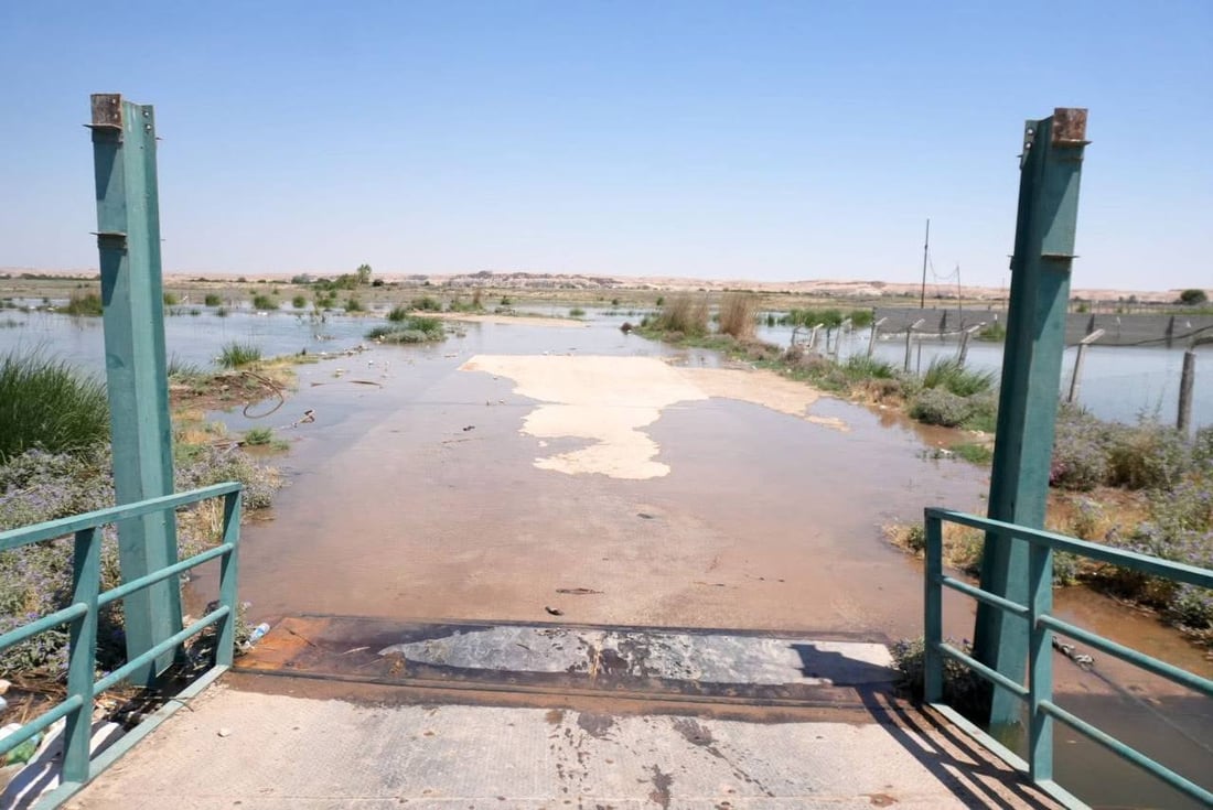 فيضان الفرات يخرج 3 جسور عن الخدمة ويعطل مشروع الماء في القائم (فيديو)