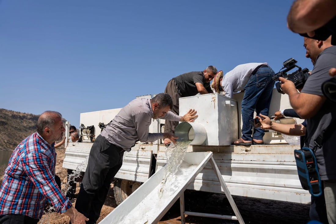 200 هەزار پەنجەماسی خرانە ناو بەنداوی خنس