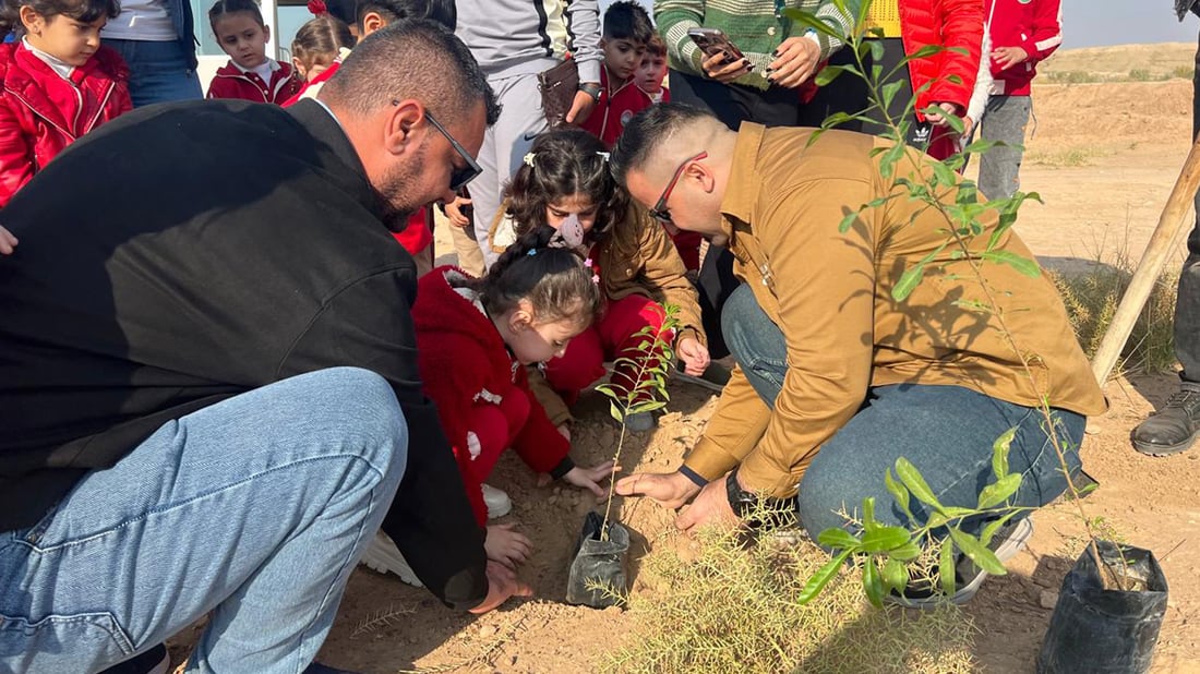 لە دەوربەری ‌بەنداوی ئەڵوەند هه‌ڵمه‌تێكی نه‌مام چاندن به‌ڕێوه‌چوو