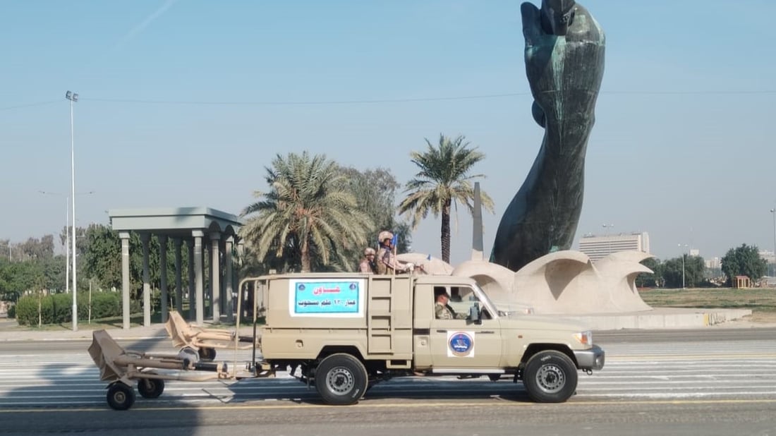 الدبابات تستعرض في بغداد.. رئيس الأركان جاهز تحت قوس النصر لـ 6 كانون.. فيديو 964
