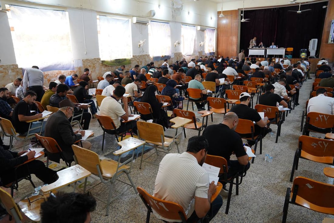 نقابة الصحفيين تختبر 250 متقدماً للانتساب وتغيير الصفة من ميسان وواسط (صور)