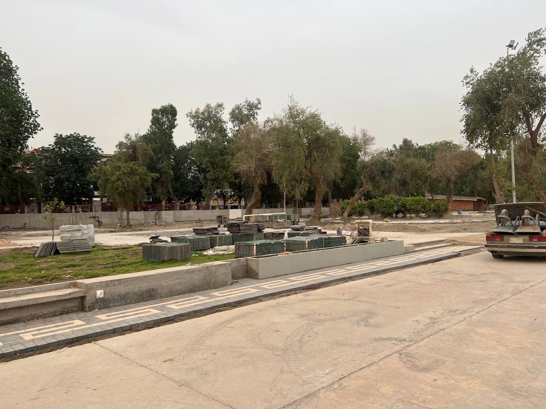 بغداد على موعد مع نافورة “أبو نؤاس” الراقصة.. الكورنيش يصل إلى كسرة دجلة (صور)