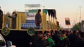 مەراسیمی جەماوەری و فەرمیی بەڕێکردنی تەرمی عەلی خامنەیی لە نەجەف بەڕێوەچوو