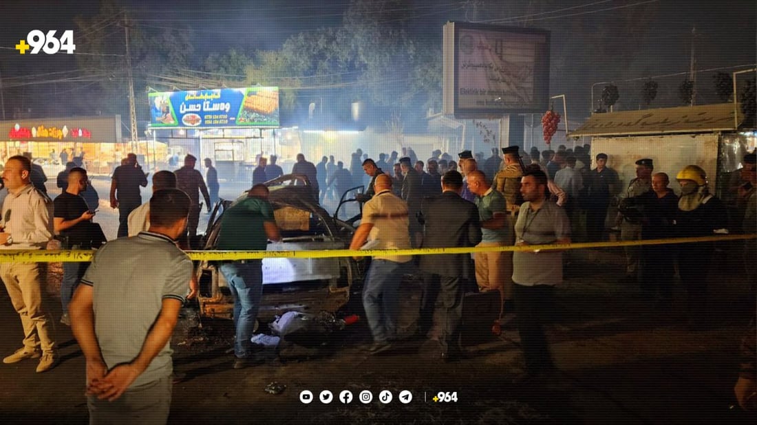 سەرچاوەیەکی ئەمنی: ئۆتۆمبێلەکەی بازاڕی حەسیرەکە بە TNT تەقیوەتەوە