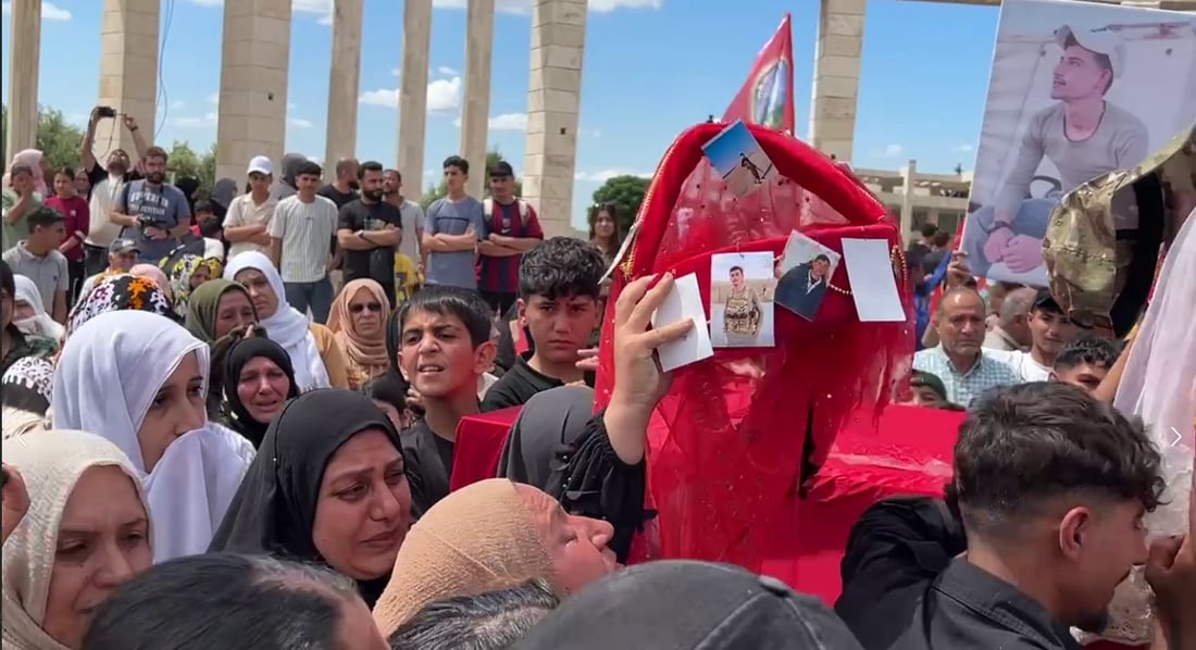 ئەمڕۆ شەهید ئەحمەد عەبدوڵا خەدۆ بەخاک سپێردرا