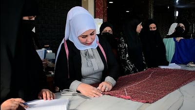 Sewing instructor turns TikTok fame into real-world skills for Iraqi women