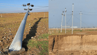 کارگەکانی گردەگۆزینە و عەلوەی کەلار بێ کارەبا بوون