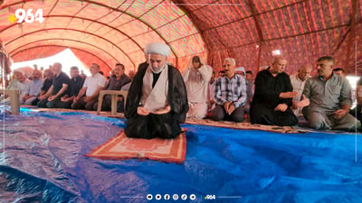 جوتیارانی خۆپیشاندەر لە کەرکوک نوێژی بەکۆمەڵیان کرد