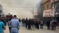 سیستمى غازى فڕنێک تەقیەوە و شەش دوکان و شوقەیەکى سووتا...