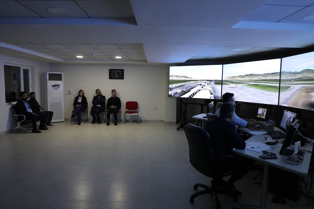 فڕۆکەخانەی سلێمانی خولی چاودێرى ئاسمانى بۆ فەرمانبەرانی کەشتیوانی دەستپێکرد