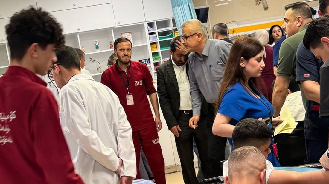 تەندروستی سلێمانی: 18 قوتابی و مامۆستا بریندار بوون 