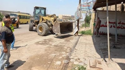صور: الزعفرانية تستعيد وجهها.. إنهاء تجاوزات شارع المعهد وسوق الهوى