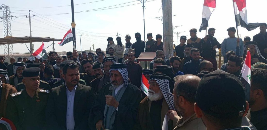 صور من تظاهرة الحي العسكري في سوق الشيوخ.. والقائمقام: أصدرنا توجيهات