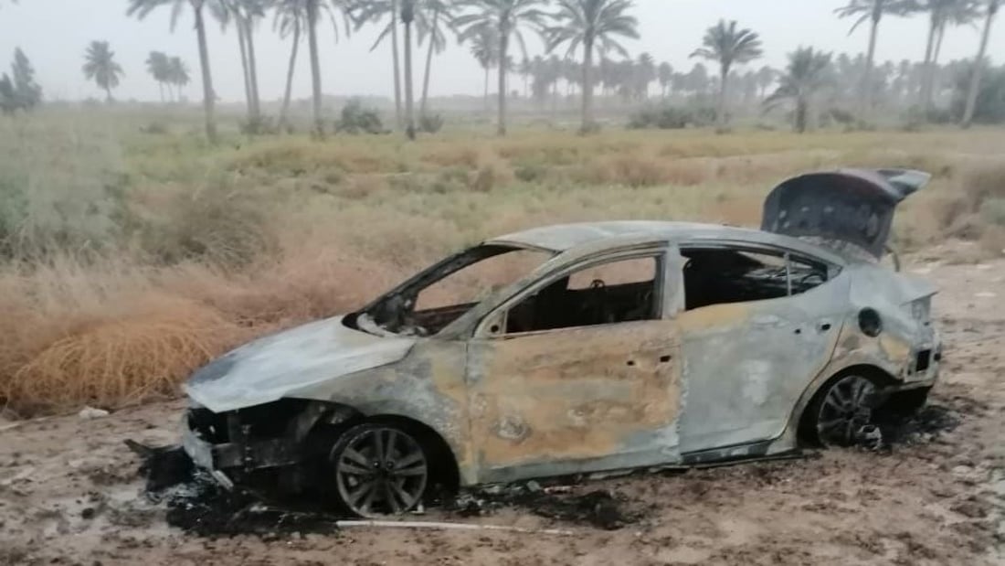 المدحتية: امرأة تقتل زوجها خنقاً وتحرقه داخل سيارته بمعونة عشيقها (صور)