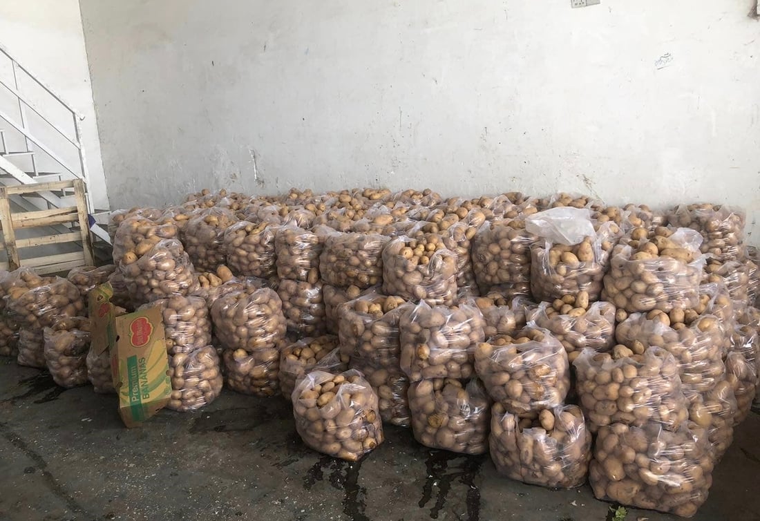 دوو تۆن پەتاتەی خراپبوو لە عەلوەی سلێمانی دەستیبەسەردا گیرا