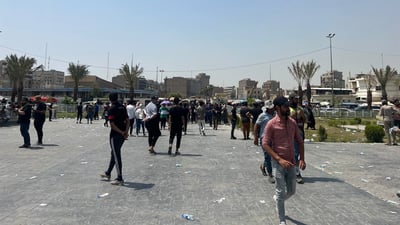 تظاهرة جديدة لمحاضري مدينة الصدر: “مالك هادي” سيفاوض اللجنة المالية (فيديو)