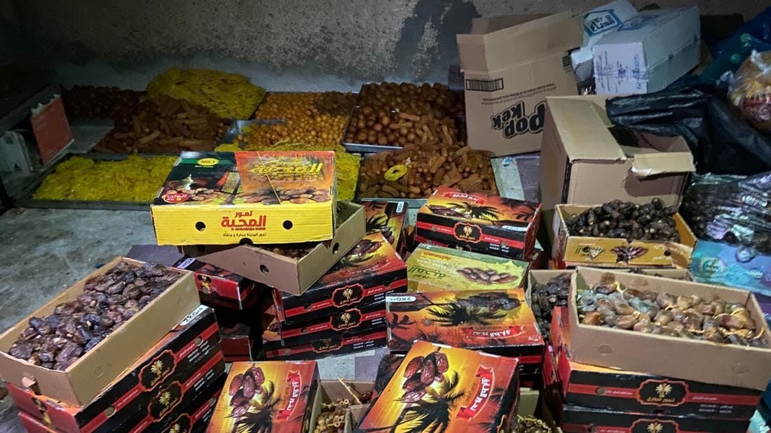 لە رانیە نزیکەی 350 کیلۆ خورما و شیرینی خراپبوو دەستیبەسەردا گیرا