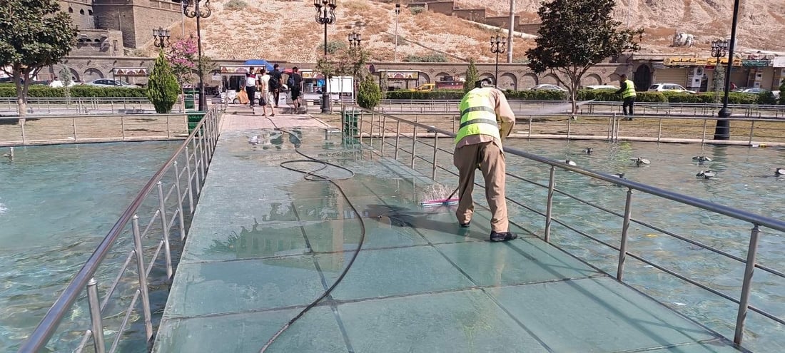 گه‌شتیاران باخچه‌و پاركه‌كانى هه‌ولێر پیس ده‌كه‌ن