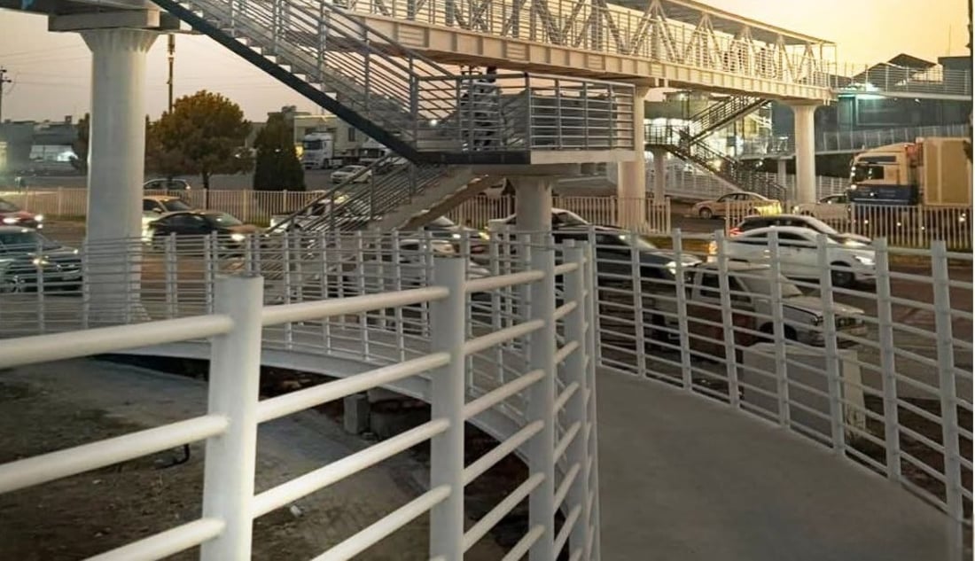 یەکەمین بەرزە پرد له هەولێر بەشێوە و دیزاینێکی جیاواز