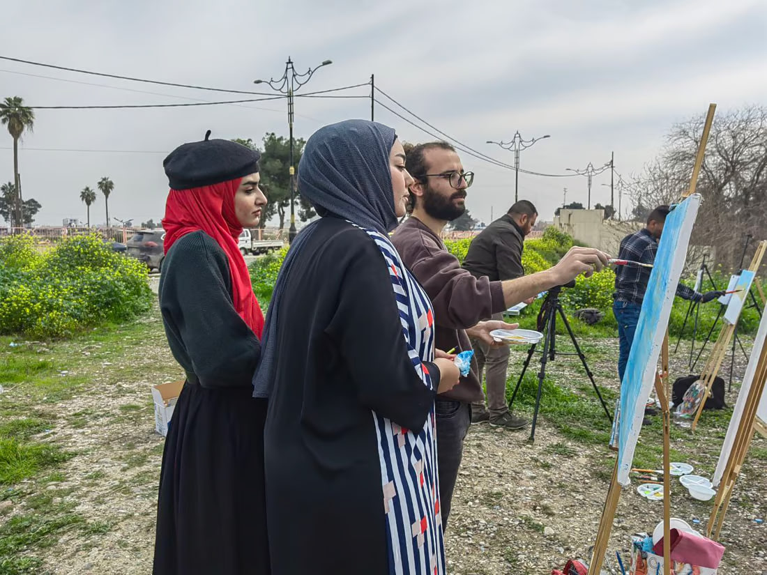 Mosul hosts open-air art symposium highlighting heritage, reconstruction