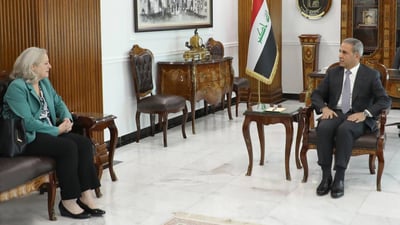 فائق زيدان يبحث مع السفيرة الأميركية مشاركة القضاء في ورش المعهد الدولي للعدالة