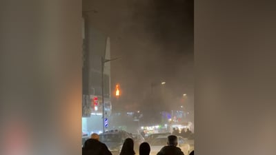 فيديو: اندلاع حريق داخل مطعم “فاخر هريري” في أربيل