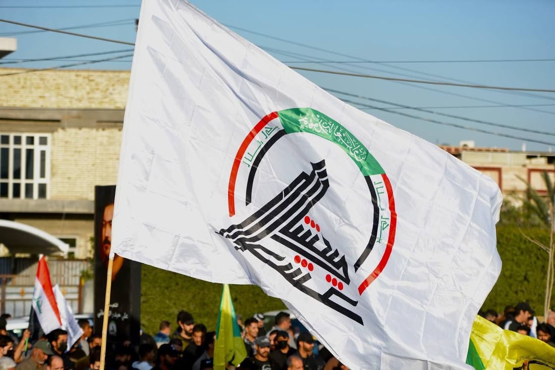 صور: الحشد يشيع “القائد أبو باقر” من أمام مديرية الإعلام