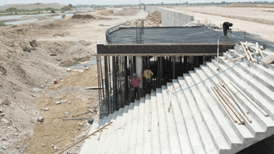 بۆ تەواوکردنی کۆرنیشەکەی کەلار دەست بەکارکردن کرایەوە