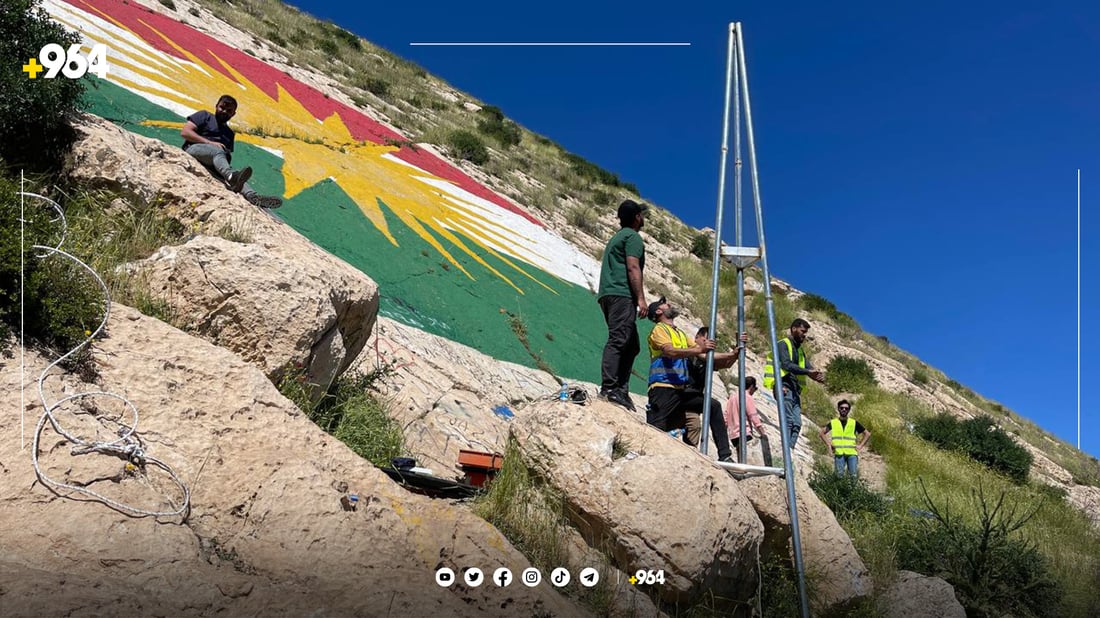 ئیتر ئاڵای كوردستان لەسەر كێلیا دەدرەوشێتەوە