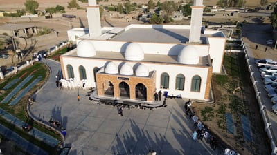 مزگەوتە دڵنشینەکەی گوندی تازەدێ کرایەوە