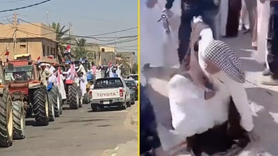“العگال يسقط مرة أخرى”.. مهلة 48 ساعة لحكومة الزيدي انتهت والفلاحون انتفضوا