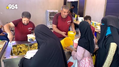 فيديو: أهل سامراء “يُطعمون على حبّه” 1750 وجبة يومياً غداءً وفطوراً