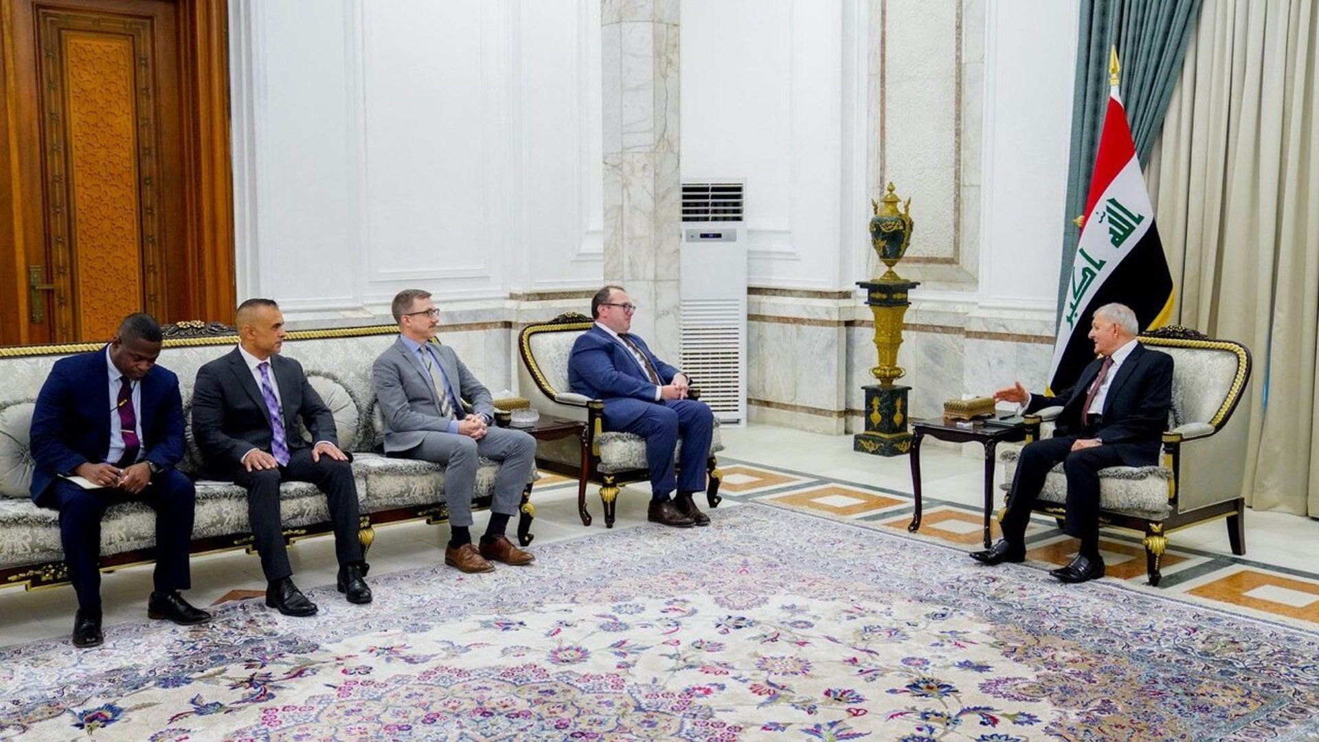 Iraqi president meets new US chargé d’affaires in Baghdad