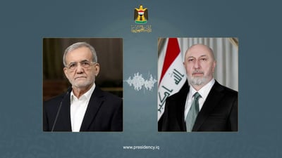 Iranian president calls Iraq counterpart Amedi for Eid, invites him to visit Iran