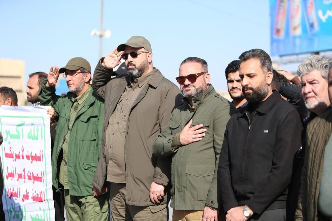 صور: الحشد يقيم تشييعاً رمزياً لضحاياه الذين سقطوا بقصف أميركي 2019