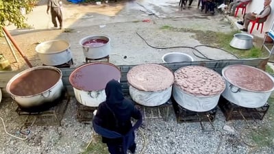 له‌ گونده‌كانى شێروان مه‌زن ده‌ست به‌ دروستكردنى دۆشاوى ترێ كرا