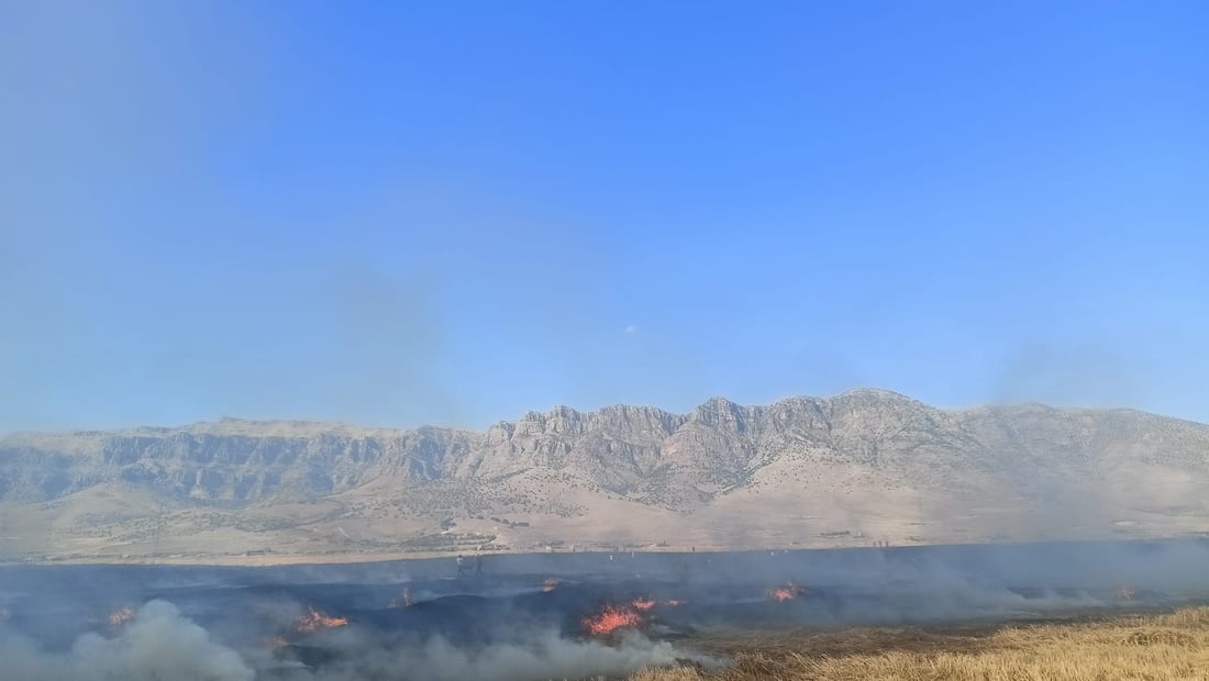 ئاگرە گه‌وره‌کەی دەشتی شکارتە كۆنتڕۆڵکرا