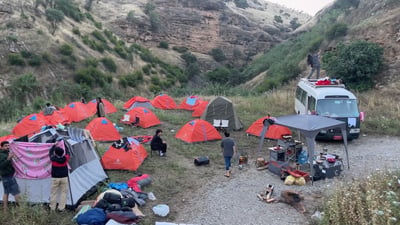 صور: شباب الجنوب يستكشفون حلبجة.. 3 أيام صمت إلا من صوت الطبيعة