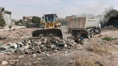 خۆڵ و خاشاک لە گەڕەكێكی سلێمانی كۆبووەتەوە و بەدواداچوونی بۆ دەكرێت