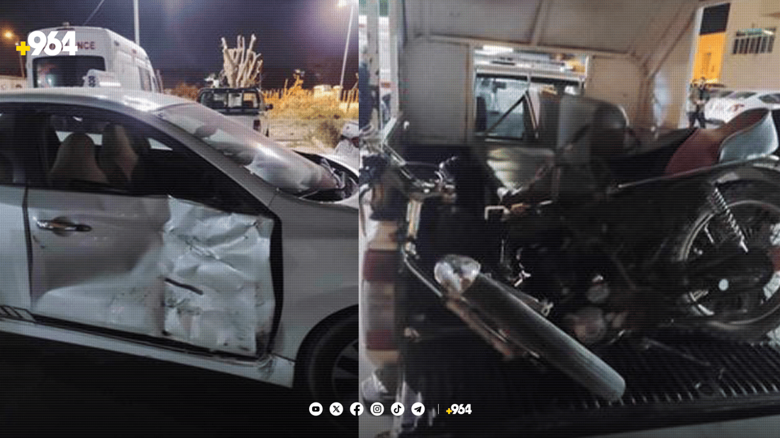 لە دوو رووداوی جیاوازدا ماتۆڕ دوو کەسی رەوانەی نەخۆشخانە کردووە